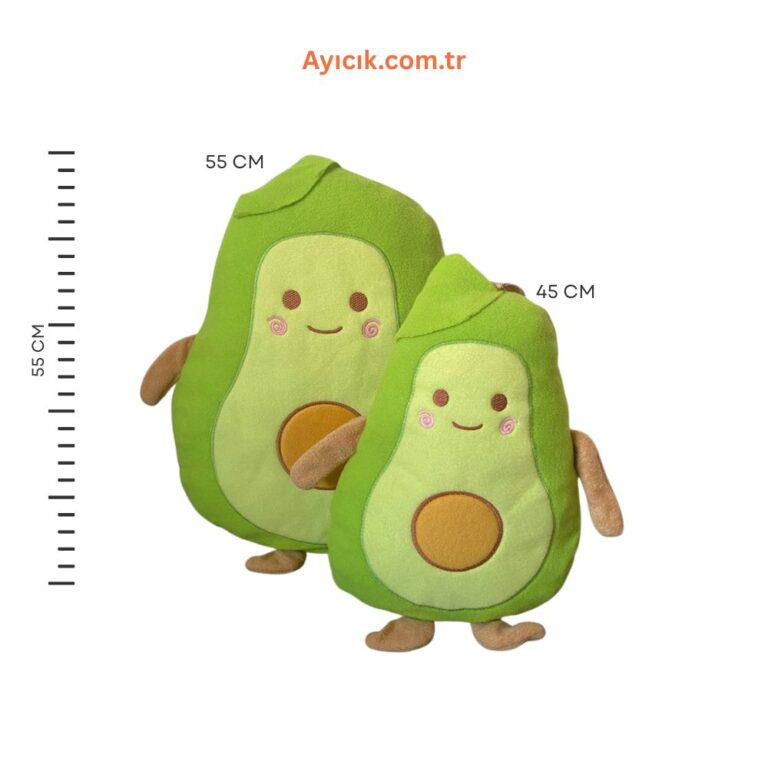 Avokado Peluş Yastık 55cm