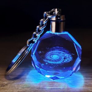 Galaksi Işıklı Kristal Anahtarlık