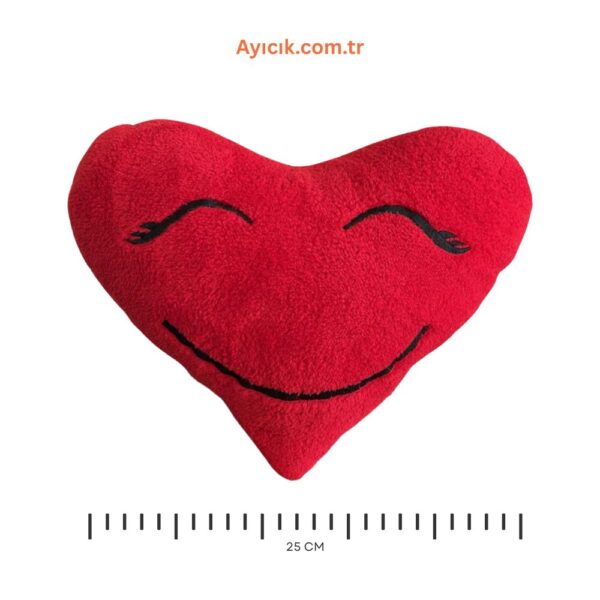 Kalp Peluş Yastık 25cm