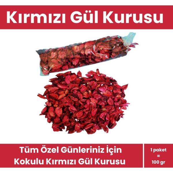 Kırmızı Kokulu Gül Kurusu