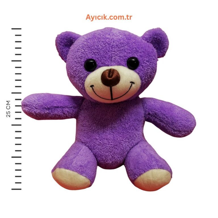 Mor Peluş Ayıcık 25cm