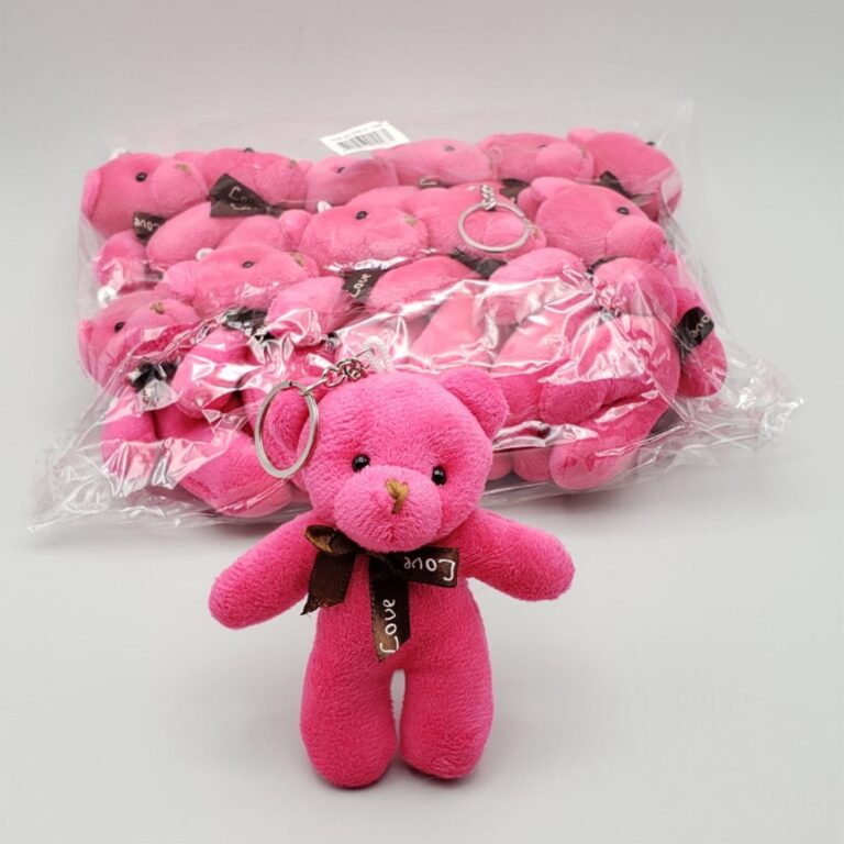 peluş ayıcık anahtarlık pembe